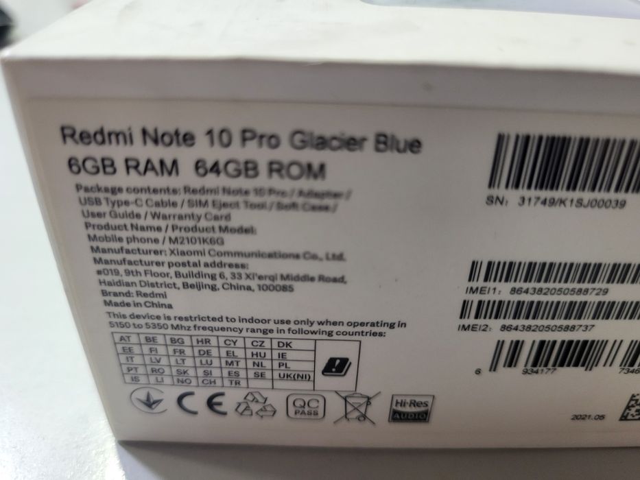 Redmi Note 10 PRO Glacier blue ca Nou Impecabil Poze Reale
