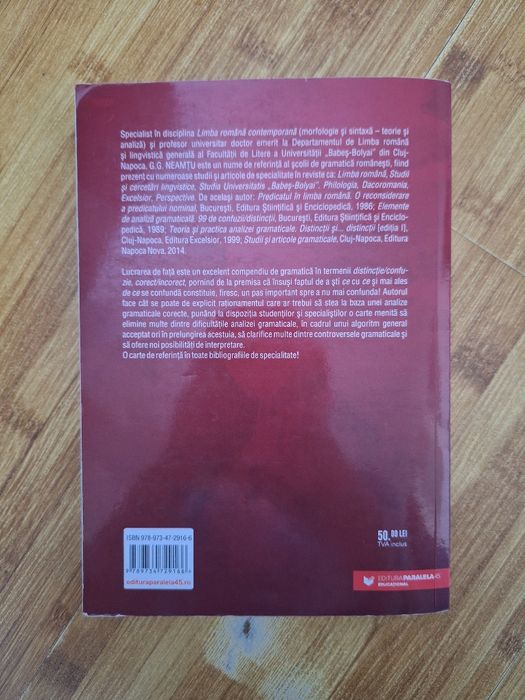Carte "Teoria si practica analizei gramaticale"