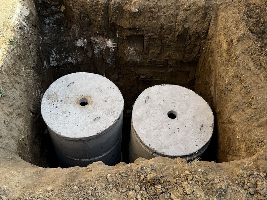 Изграждане на Септични Ями Шахти Канализация с Багер Бетонни Пръстени