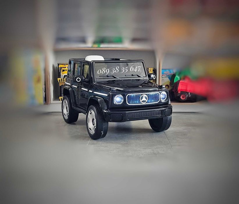 ТОП ЦЕНА!НОВО!Акумулаторен джип Mercedes EQG с 12Vбатерия,EVA гуми,USB