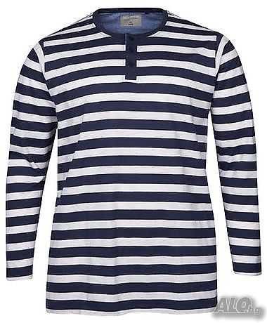 Мъжка фланела с дълъг ръкав широко рае