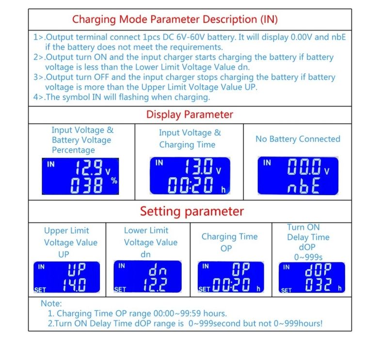 Electronica modul controller  XY-CD60L pentru baterii