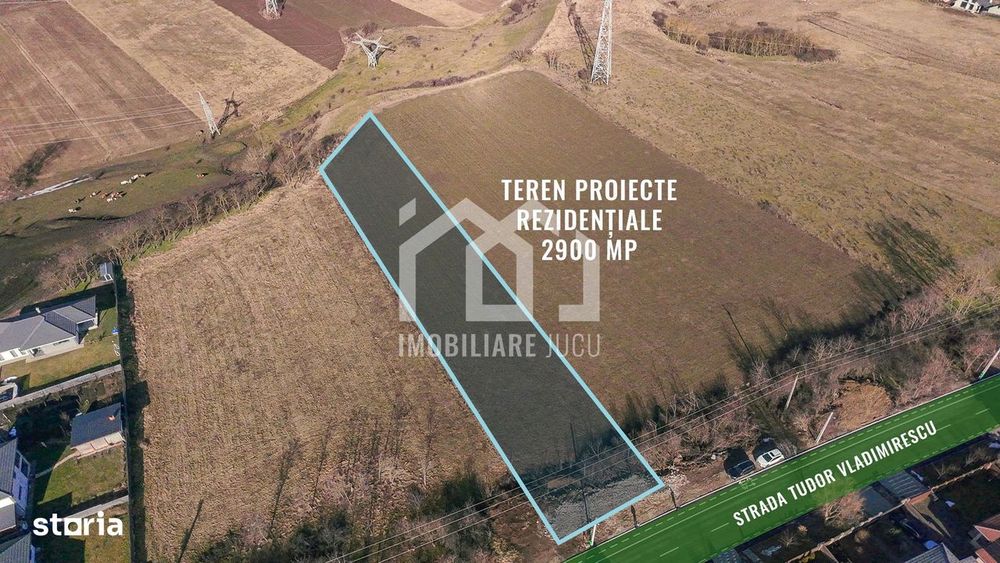 Teren Intravilan 2900mp PUZ in Lucru - Jucu de Sus