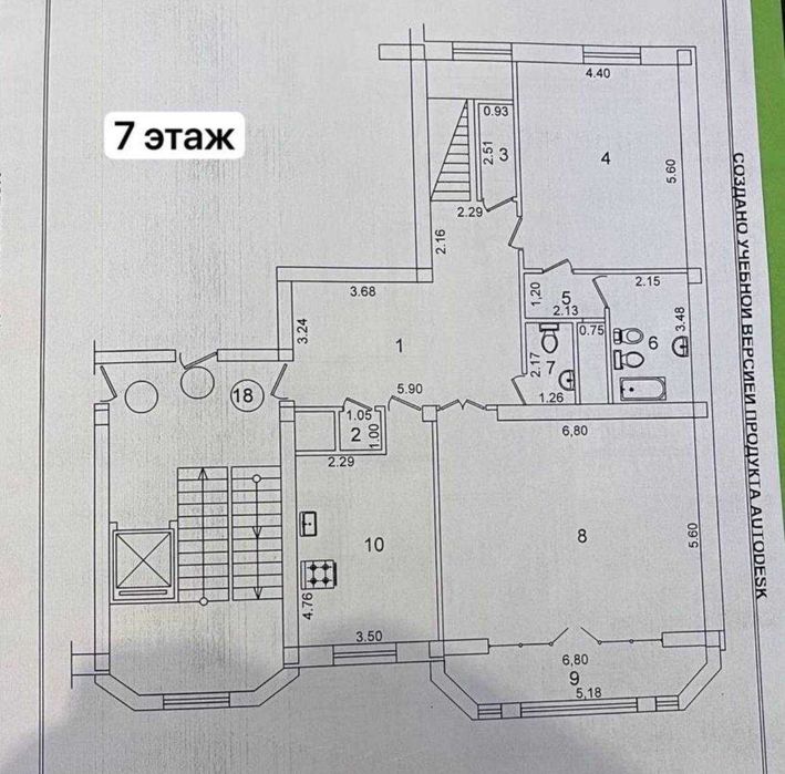 "ВЫКУП ЦЕНА‼️ Новостройка 6ком 273м2 Чехова Кафе Bon метро Ойбек ‼️