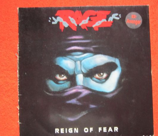 cadou rar vinil Rage 1986(ex-Avenger) Reign Of Fear-1stEd.Germany