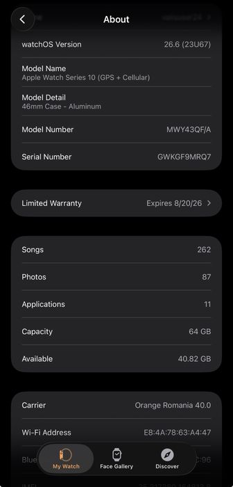 Apple Watch 10 46mm 5G Cellular LTE
