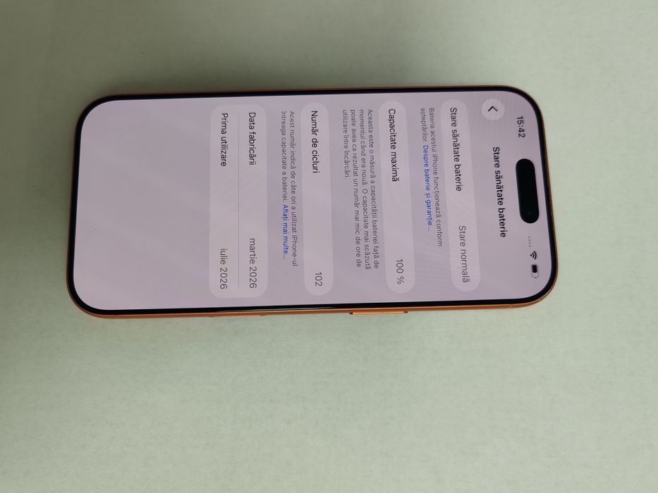 Iphone 17 pro  /257Gb / bat 100