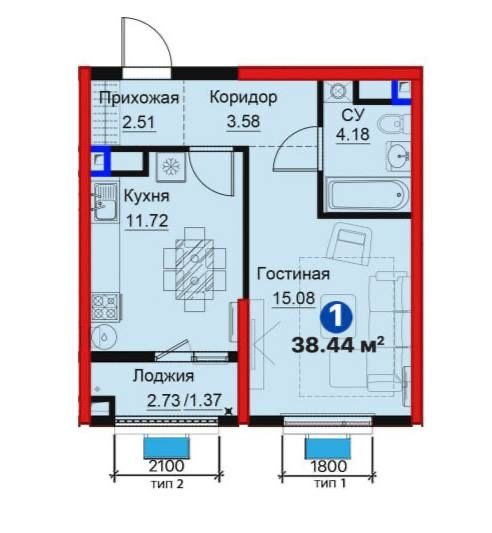 Всего за 77 млн получаете кв-ру в новостройке с кадастром! [BX]