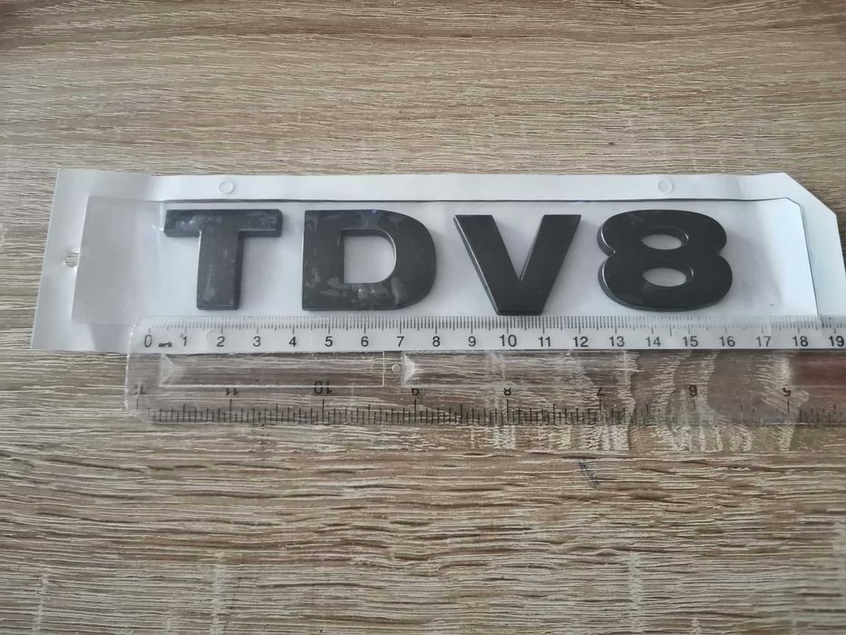 Range Rover TDV8 сива емблема