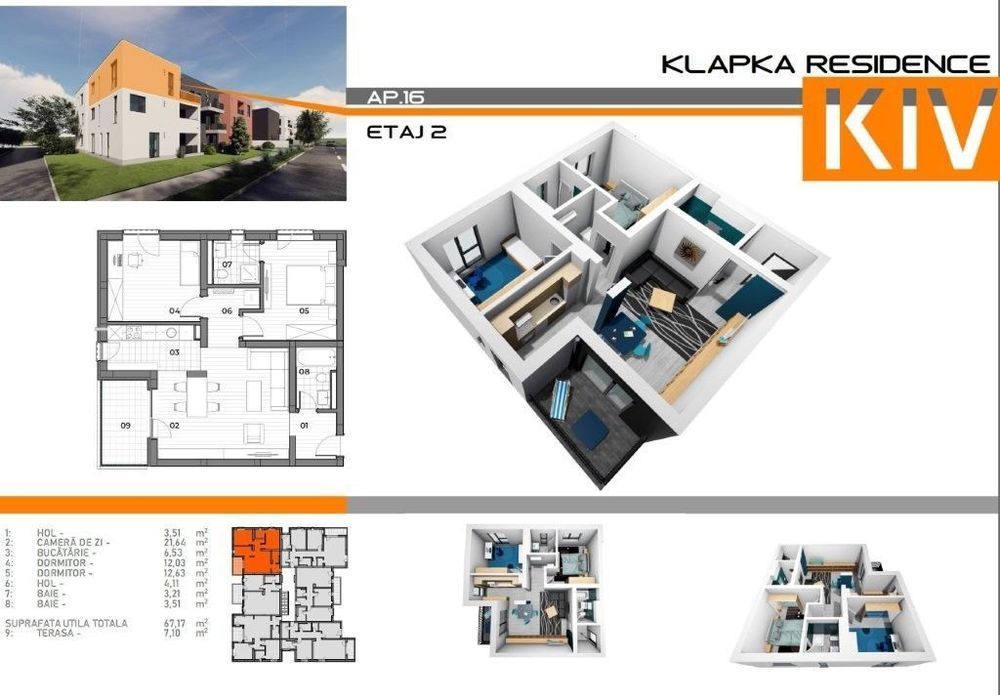 Apartament 3 camere, 2 băi | Braytim | Comision 0%