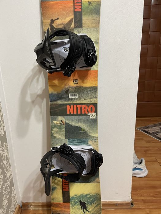 Placa snowboard 132 cm nitro cu legaturi