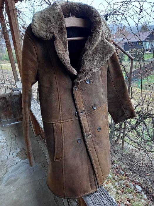 Cojoc alendelon piele si blana naturala nou