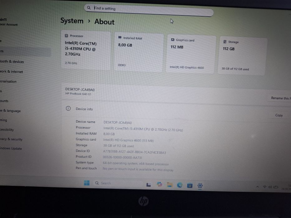 Hp probook 640 G1