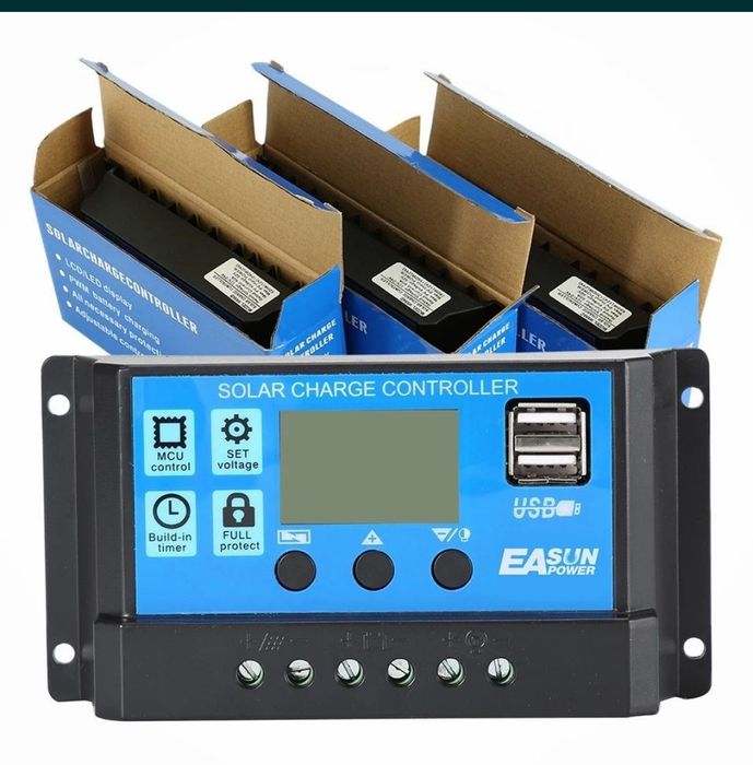 Regulator Controler Solar PWM 20A, 12V24V, 2 X USB Si LCD