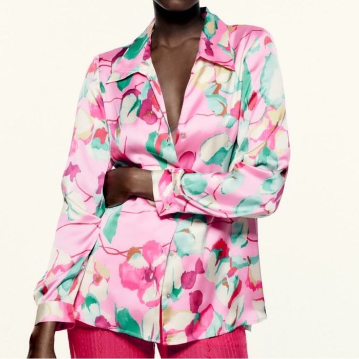 ZARA розова Marroco риза
