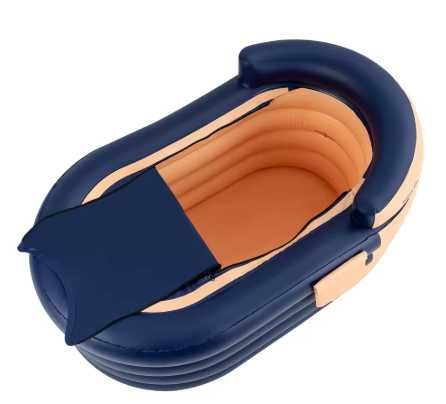 Надуваема Преносима Вана с покривало с цип за задържане на топлината