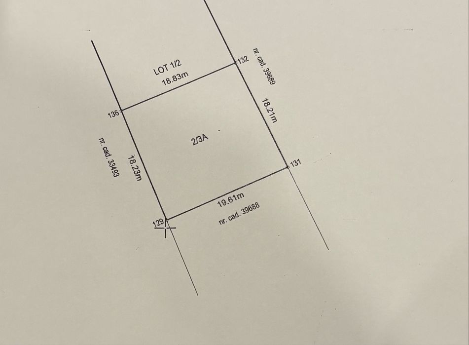 Vand teren pentru casa 350mp Braniste/Dolj. Toate utilitatile