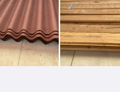 червена  Ондулин Стандарт+ дерев. доски