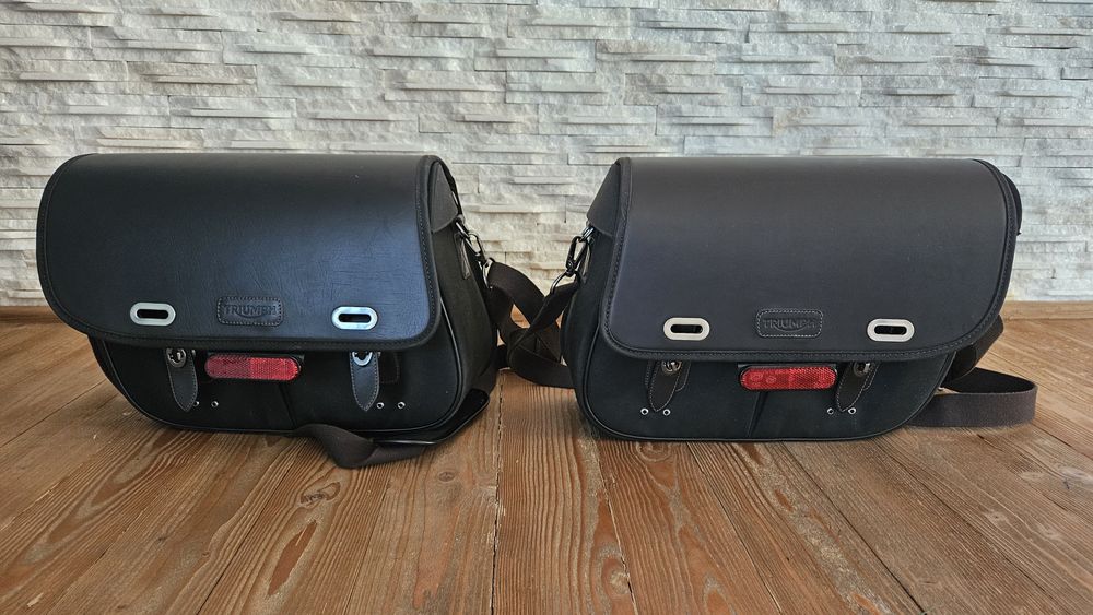 Triumph geanta bumbac cerat ( waxxed cotton pannier )