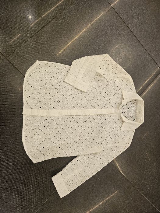 ZARA риза памучна дантела XS-34