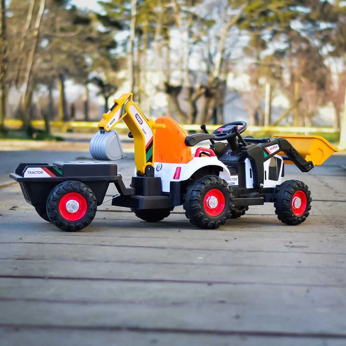 Tractoras electric pentru copii, Kinderauto BRJ1588, 2x 35W, 12V