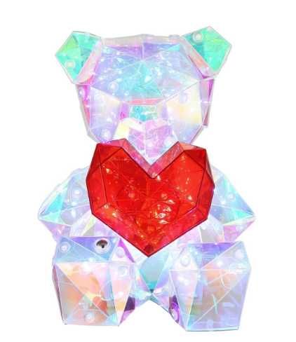 !!БЕЗПЛАТНА ДОСТАВКА LED нощна лампа мече със сърце,топла светлина,USB