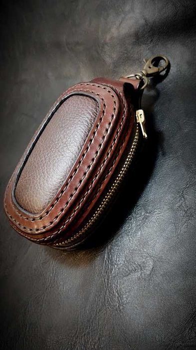 Калъф за ключове /кейс/от естествена кожа ръчна изработка