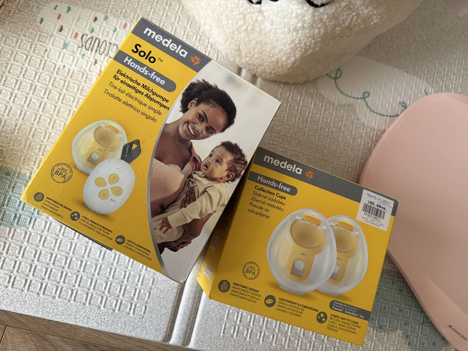 Помпа Medela Hands free Solo с две чашки