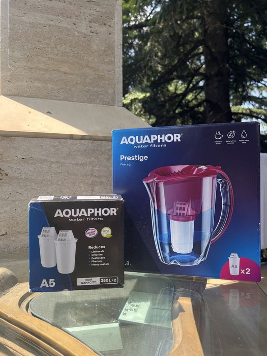 Филтрираща кана AQUAPHOR ПРЕСТИЖ А5 и 4 филтри