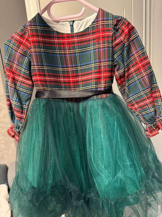 Коледна детска рокличка 98 см