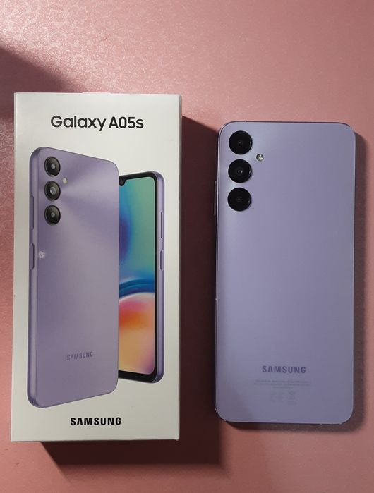 Samsung Galaxy A05s, 64GB, 4GB RAM, 4G, Лилав
