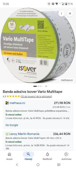 Banda adeziva isover multitape