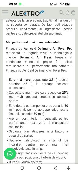 Air fryer Delimano 3,5 l