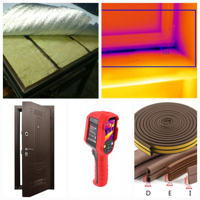 Замена уплотнителя на металлических  дверях