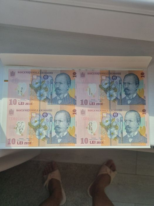 Coala 10lei anul 2024 plic BNR si certificat unc