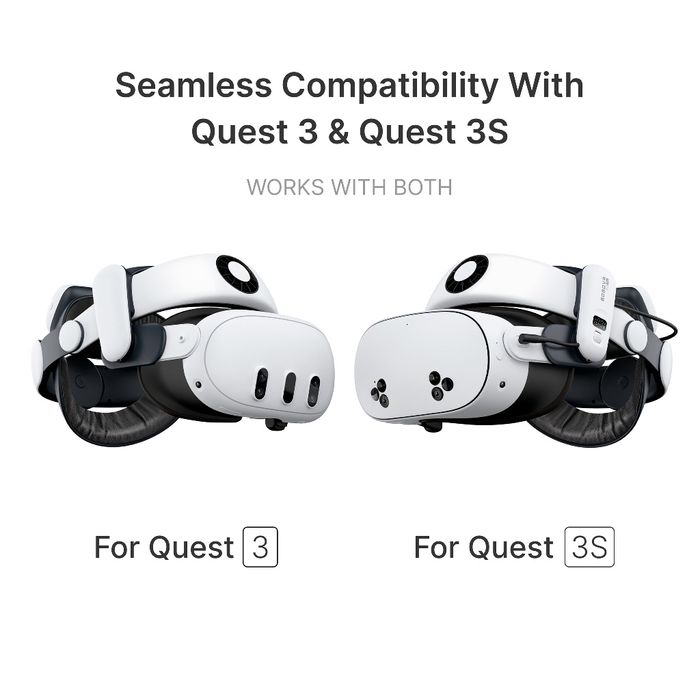 Meta Quest 3, 3S - крепление Bobovr S3 Pro с аккумулятором 10000 мАч