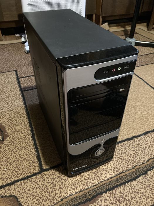 Корпус для компьютера ATX Crown черный