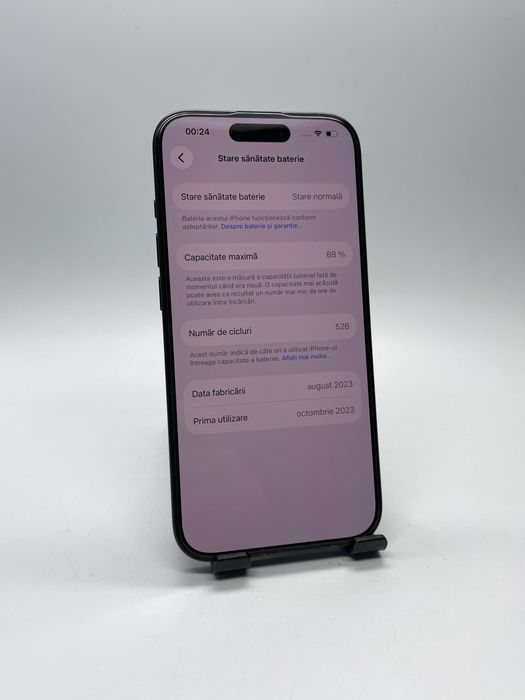 iPhone 15 PRO 256Gb - Baterie 88% + Garantie