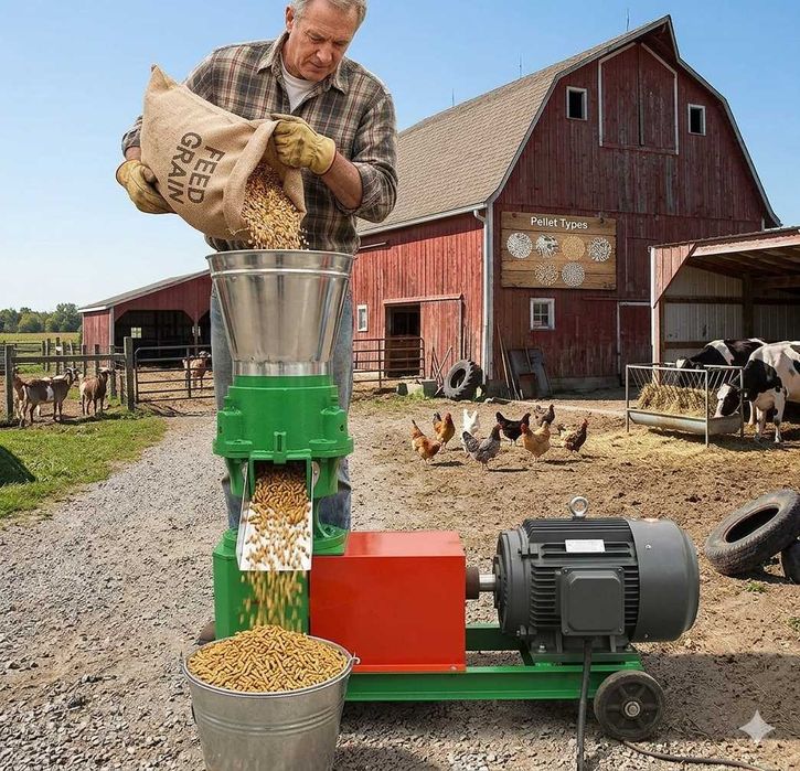 Гранулятор комбикорма KAZGRANULATOR 120 мм 380 В до 100 кг/ч