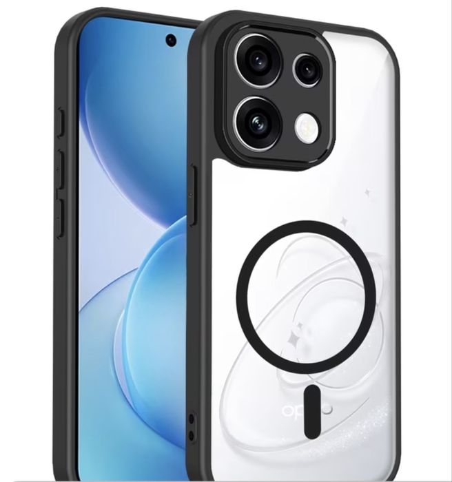 Oppo Reno16,Oppo Reno16 pro ударо-устойчив кейс Magsafe прозрачен