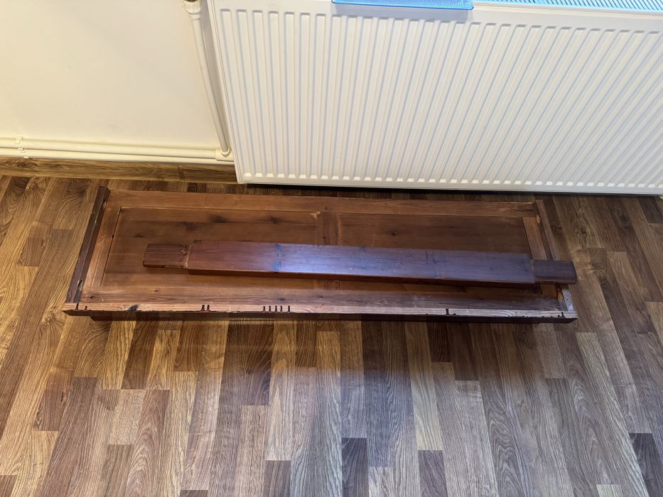 Masa lemn masiv cu coltar 165x110