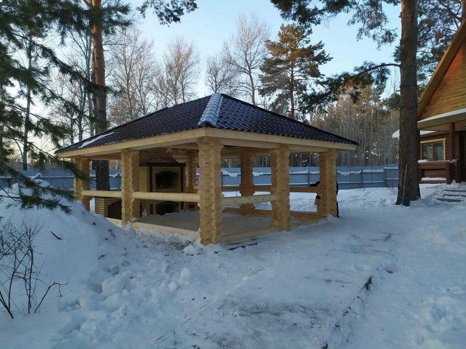 Изготовление срубов.