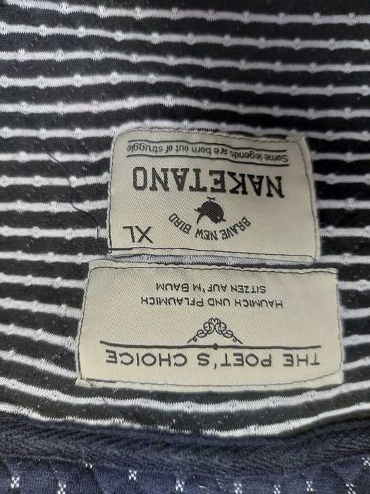 Hanorac Naketano, glugă sal, bleumarin, cu fermoar, mărimea XL