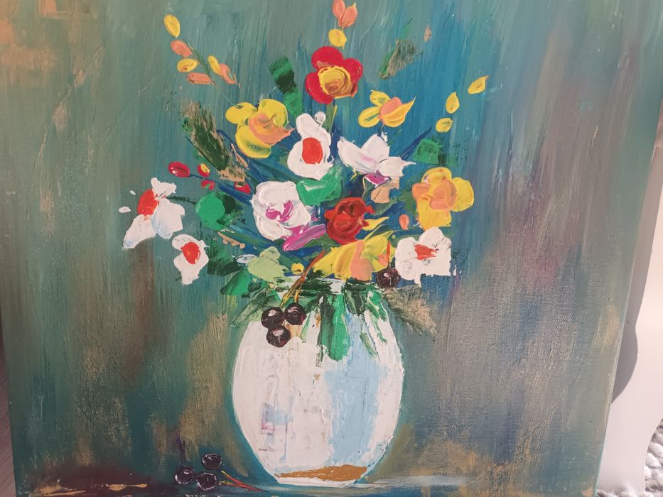 Canvas pictat manual,reproducere