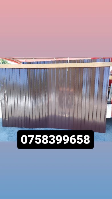 Tabla cutata colorata sau zincata la 19 lei buc