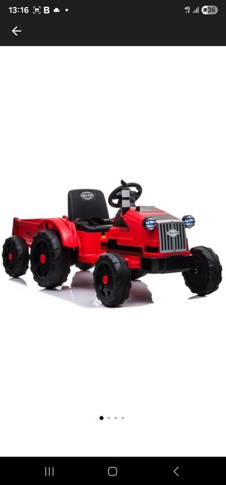 Tractor cu remorcă- electric-  pentru copii