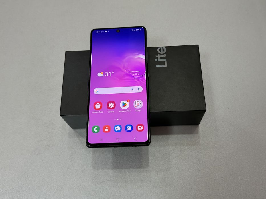 Samsung Galaxy S10 Lite, 128 gb, 8 gb ram, Black, dual sim