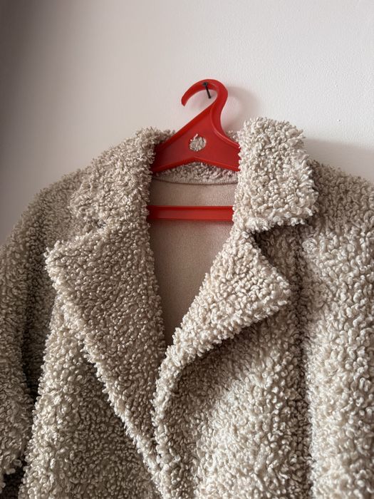 Шубка тэдди бежевая