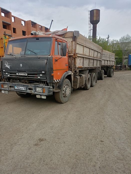 Камаз самосвал с прицепом