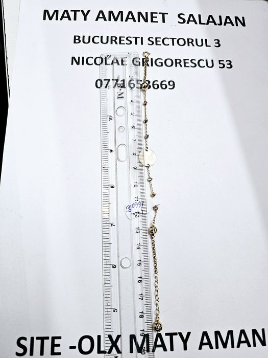 Vand bratara dama din aur 14 k 3.18 g cod 964